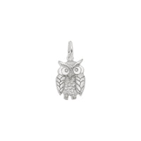 Wise Owl Pendant white (14K) main - Popular Jewelry - New York