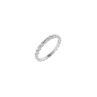 Woven Band white (14k) main - Popular Jewelry - New York