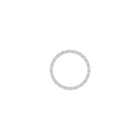 Tkana traka bijela (14k) postavka - Popular Jewelry - New York