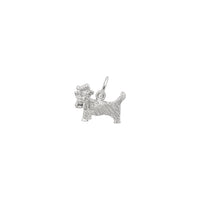 Yorkshire Terrier Dog Charm white (14K) main - Popular Jewelry - New York