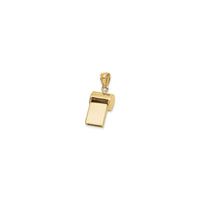 3D Wide Golden Whistle Pendant (14K)