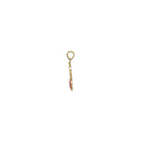Cherries with Leaves Enamel Pendant (14K)