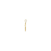Saint Michael Lightweight Medal yellow (14K) side - Popular Jewelry - New York