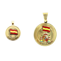 Spain (España) Medallion Pendant (14K)