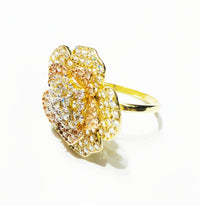 Fantastik Çiçək CZ Üzüyü (14K).