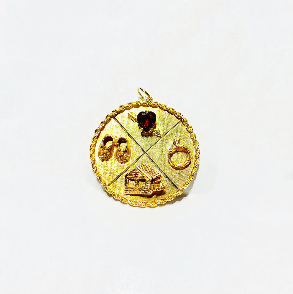 Love Cicle Pendant (14K).