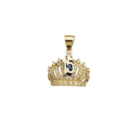 15th Crown CZ Pendant (14K)