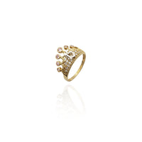 15e verjaardag kroon CZ Ring (14K) New York Popular Jewelry