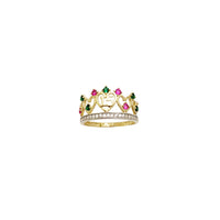 Lilemo tse 15 tsa Letsatsi la tsoalo Crown-Tiara Ring (14K)