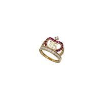Fifteen Year Quinceanera Crown Ring (14K)