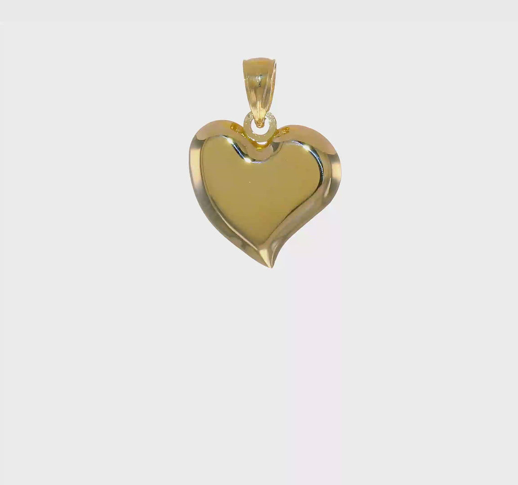 Teardrop Heart Pendant (14K) 360 - Popular Jewelry - New York
