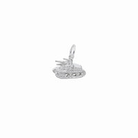 Army Tank Charm Pendant (Silver)