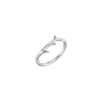 Cincin Cawangan putih (18K) utama - Popular Jewelry - New York