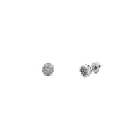 Diamond Cluster Stud Earrings (14K) Popular Jewelry New York