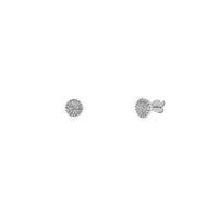 Orecchini di diamanti Milgrain Round Cluster Stud (14K) Popular Jewelry New York