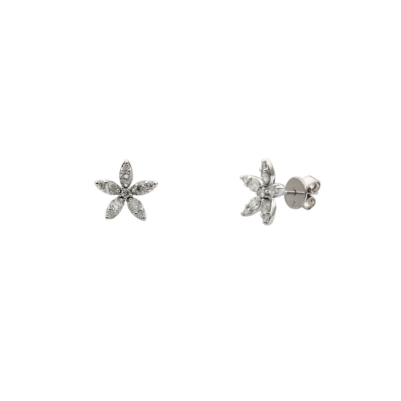 Diamond Star Stud Earrings (14K) Popular Jewelry New York