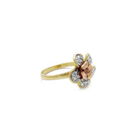 Květinový prsten Icy Blossom (14K) Popular Jewelry New York