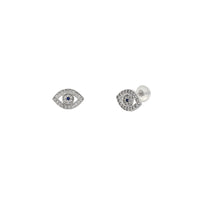 Pave Evil Eyes Stud Earrings (14K) Popular Jewelry New York