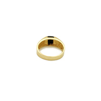 Téglalap alakú fekete ónix gyűrű (14K) Popular Jewelry New York