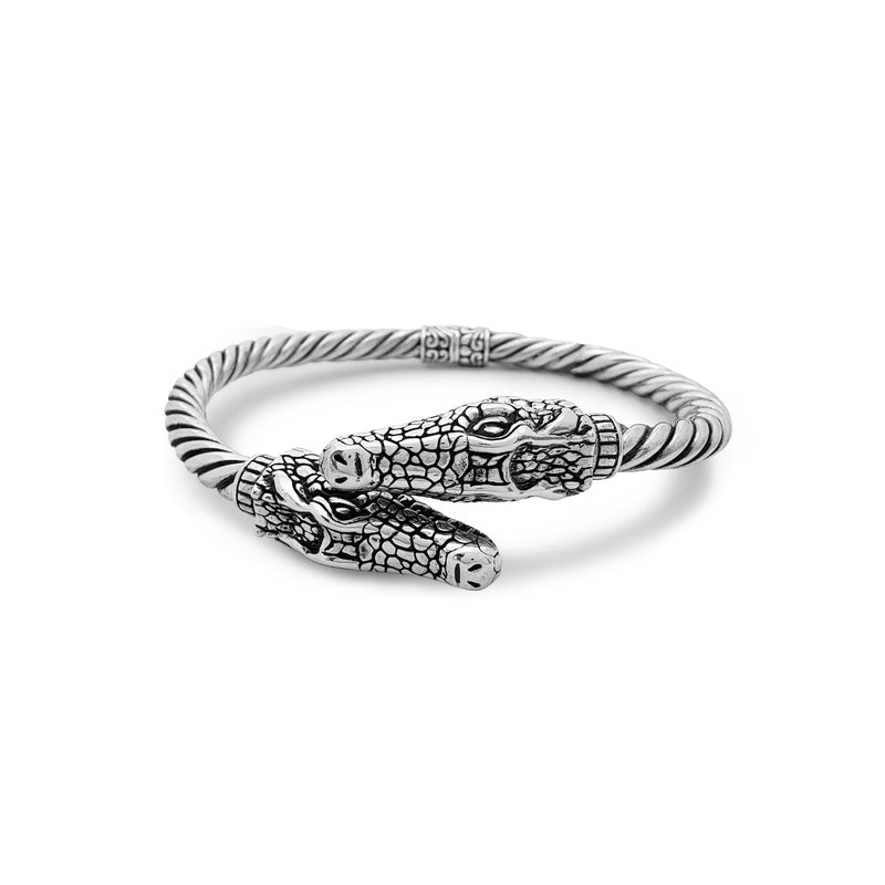 Silver Dragon Bangle (Silver) Popular Jewelry New York