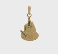 Slice of Cake "Happy Birthday" Pendant (14K)