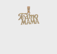 "Te Amo Mama" Love You Mom Pendant (14K)