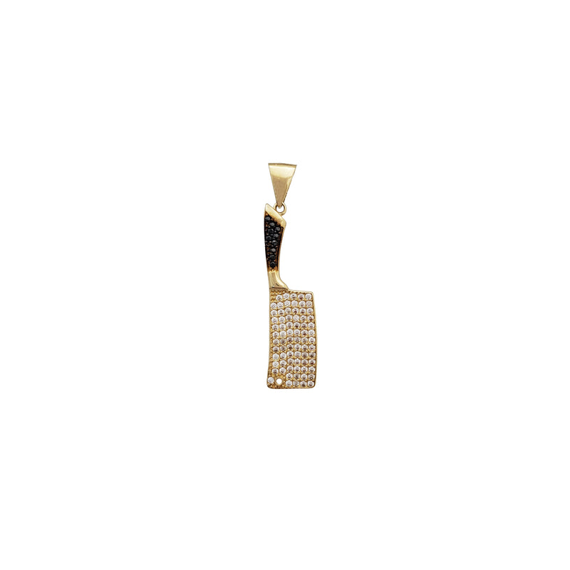 Iced Out Cleaver Pendant (14K)