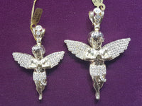 Iced-Out Baby Angel Mesh Back Pendant 10K - Lucky Diamond 恆福珠寶金行 New York City 169 Canal Street 10013 Jewelry store Playboi Charlie Chinatown @luckydiamondny 2124311180