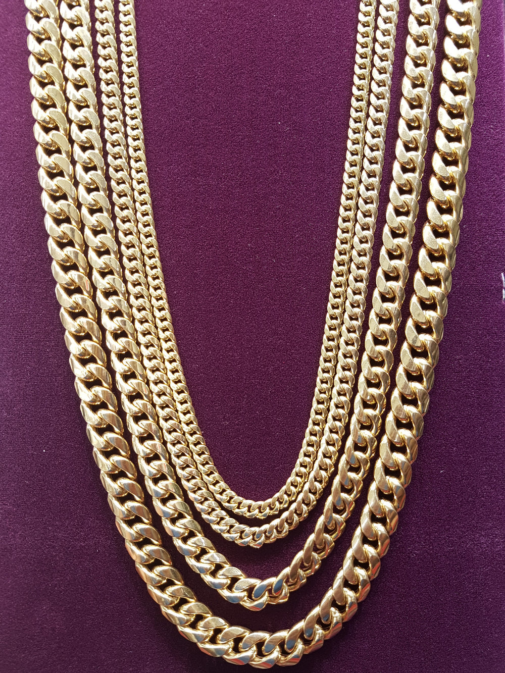 Lightweight Miami Cuban Link Chain - Box Lock (10K) - Popular Jewelry - New York