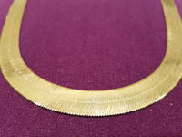 Herringbone Necklace (10K) - Lucky Diamond 恆福 珠寶 金 行 New York City 169 Canal Street 10013 Tindahan nga alahas Playboi Charlie Chinatown @luckydiamondny 2124311180