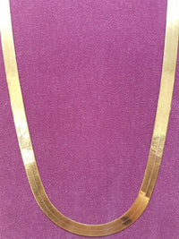 Herringbone Necklace (10K) - Lucky Diamond 恆福 珠寶 金 行 New York City 169 Canal Street 10013 Tindahan nga alahas Playboi Charlie Chinatown @luckydiamondny 2124311180