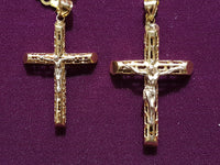 Zojambula Tube Crucifix Pendant 10K - Lucky Diamond 恆福 珠寶 金 行 New York City 169 Canal Street 10013 Store Store jewelry