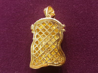 Iced-Out Pave Jesus Head Pendant Silver - Lucky Diamond 恆福珠寶金行 New York City 169 Canal Street 10013 Tindahang alahas Playboi Charlie Chinatown @luckydiamondny 2124311180