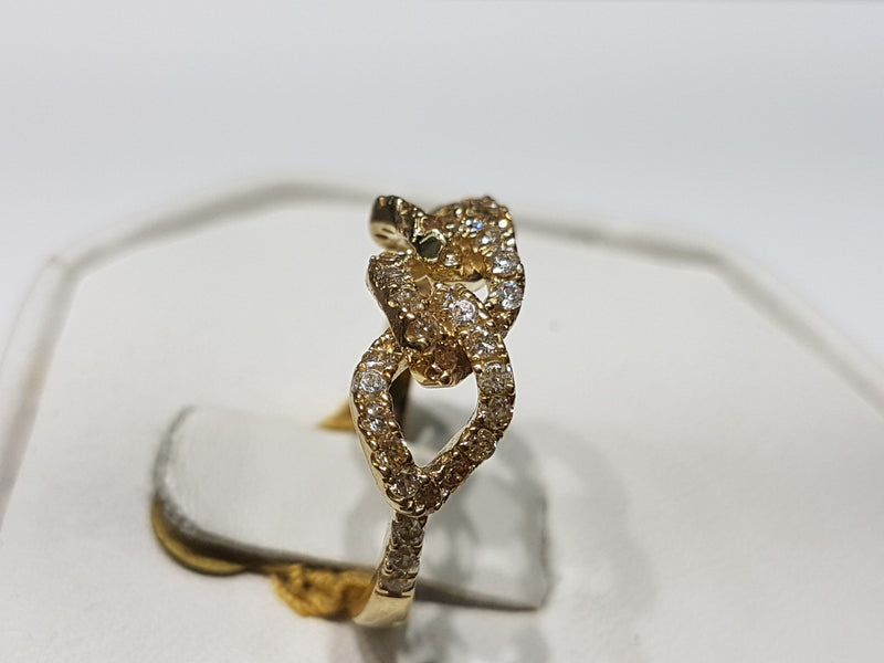 Iced-Out Slim Cubanlink Ring 10K - Lucky Diamond 恆福珠寶金行 New York City 169 Canal Street 10013 Jewelry store Playboi Charlie Chinatown @luckydiamondny 2124311180