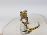 Iced-Out Slim Cubanlink Ring 10K - Lucky Diamond 恆福 珠寶 金 行 New York City 169 Canal Street 10013 Zərgərlik mağazası Playboi Charlie Chinatown @luckydiamondny 2124311180