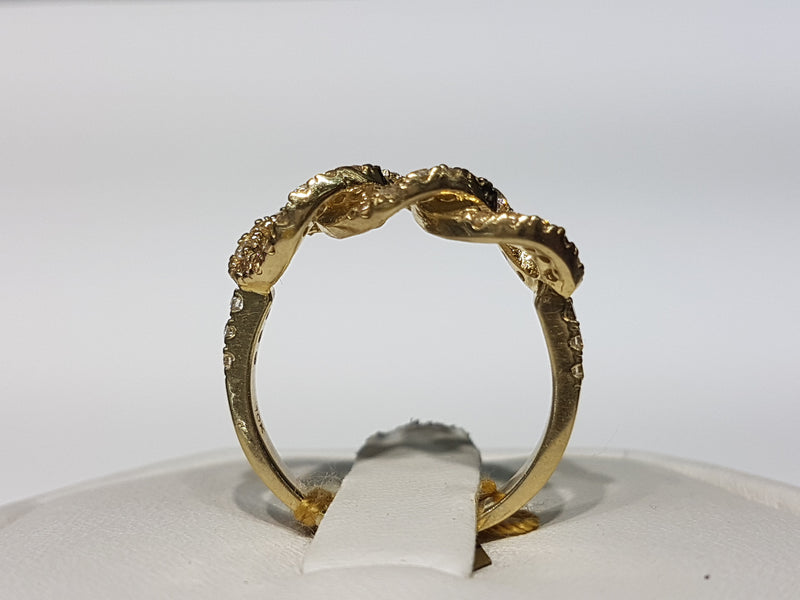 Iced-Out Slim Cubanlink Ring 10K - Lucky Diamond 恆福珠寶金行 New York City 169 Canal Street 10013 Jewelry store Playboi Charlie Chinatown @luckydiamondny 2124311180