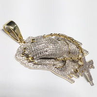 Diamond Praying Pendant (14K)