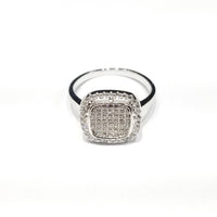 Solid CZ Stones Ring (Sterling Silver)