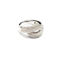Dual Bands CZ Ring (Sterling Silver)