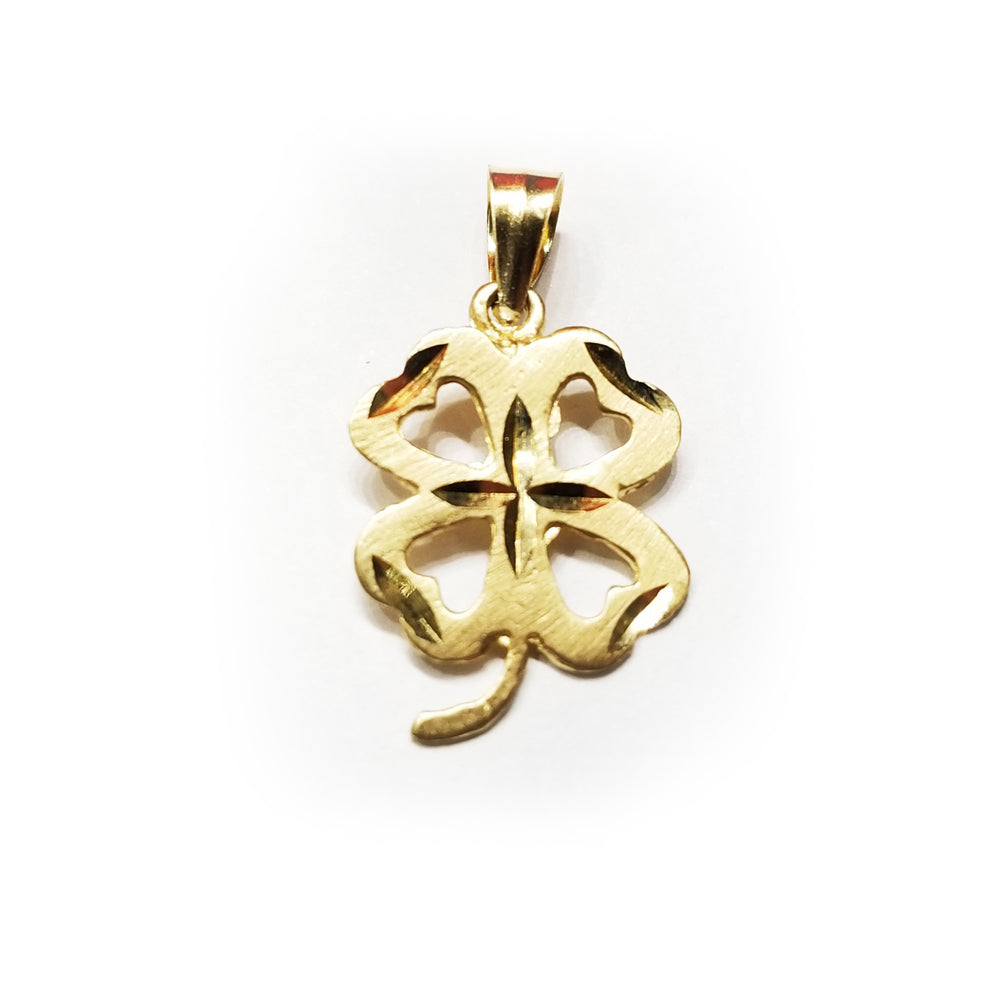Lucky Four Leaf Clover Pendant (14K)