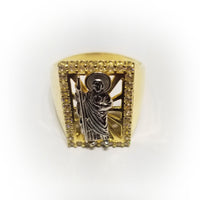 Halo Saint Jude CZ Ring (14K)