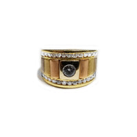 Crystalized Multi-Toned Gold Ring (14K)