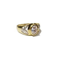 Oval CZ Eagle Ring (14K) Popular Jewelry New York