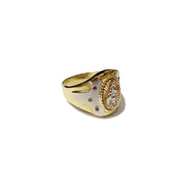 Halo Virgin Mary CZ Ring (14K)