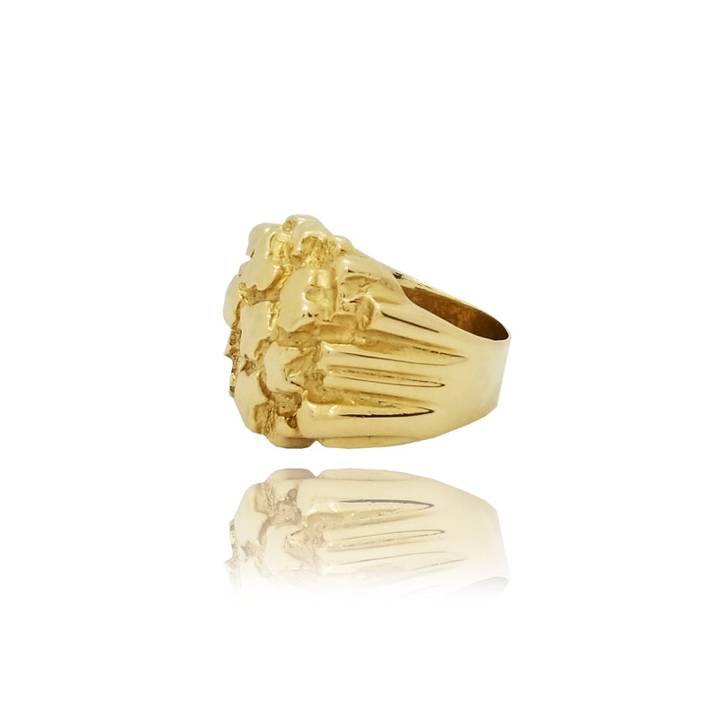 Nugget Yellow Gold Ring (14K)