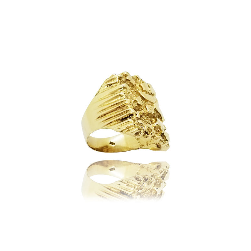 Nugget Yellow Gold Ring (14K)