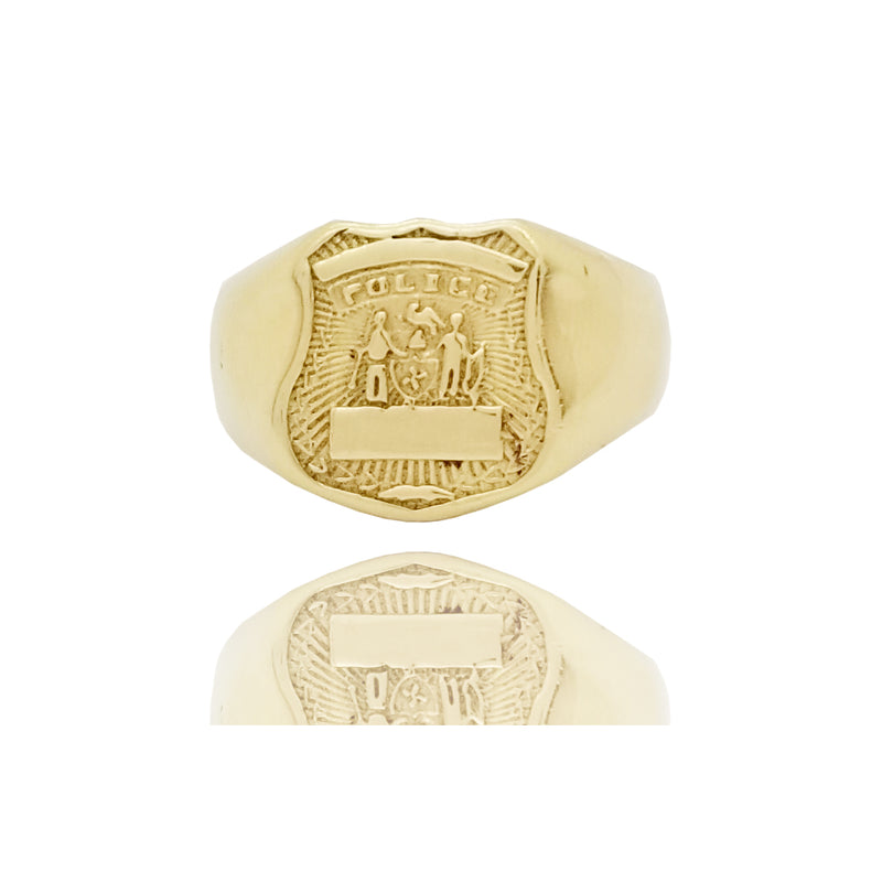 Police Yellow Gold Ring (14K)