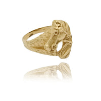 Horse Head Yellow Gold Ring (14K)