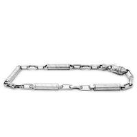 Fancy Detailed White Gold Bracelet (14K).