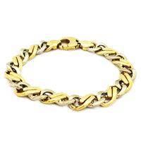 Modern Dual Tone Gold Bracelet (14K).